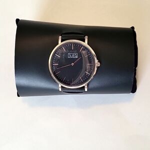 Handcrafted Statement Watch, Cuffed Watch, 100% Leather + beaded basket holder